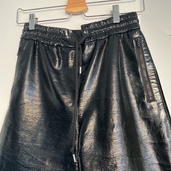 MSGM vinyl black sweat pants joggers - Picture 7 of 9